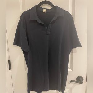 Mens Swet Tailor polo shirt in black. Size M
